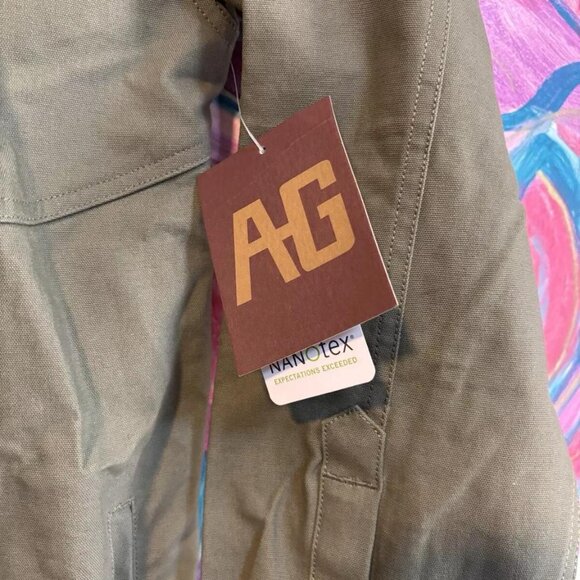 AG Gear Farm Hand Overshirt New With Tags Work Shirt Jac Size Small Moss Colored - Picture 7 of 7